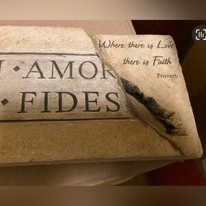 Decorative Where there is live , There is Faith inspiring Plaque